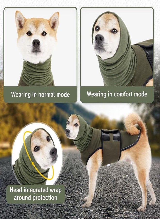 Qpets® Dog Clothes with Head Wrap, Comforting Dog Clothes All Season for Large Medium Breeds, Adjustable Hook and Loop Closure Dog Jacket for Calming Dog/Aid Sleep (Recommended Weight: 30-40KG) - Image 4